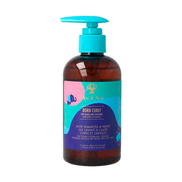 Shampoo och Balsam Curly Aloe As I Am AIA35460 (240 ml) | Fuktgivande 2-i-1 Hårvård för Barn