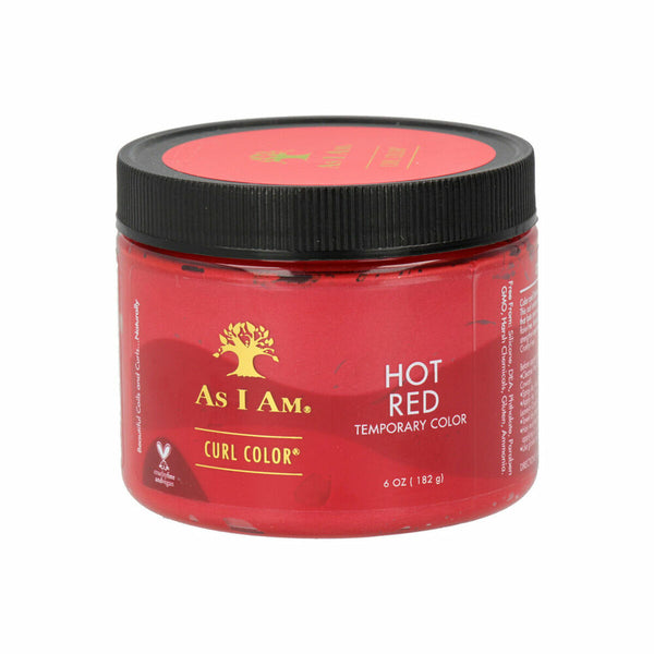 Semi-permanent Färg As I Am 501676 Hot Red 182 g | Livlig Hårfärg för Fantastiska Utseenden
