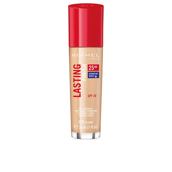 Liquid Make Up Base Rimmel London Lasting Finish Nº 070 Spf 20 | Långvarig Återfuktning och Solskydd