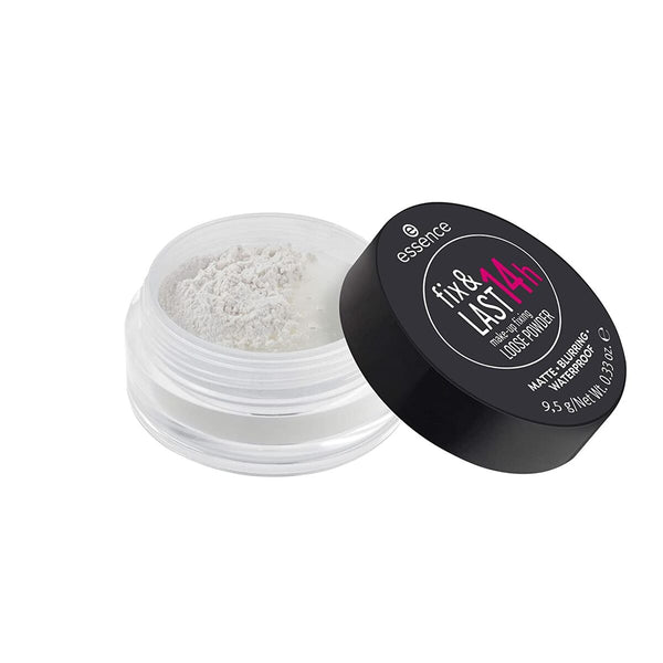Make-up Fixering Pulver Essence Fix Last H 9,5 g | Långvarigt Vattenresistent Pulvret för Matt Finish