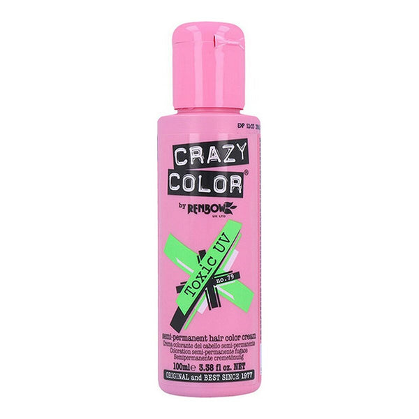 Permanent Färg Toxic Crazy Color 002298 Nº 79 (100 ml) | Livlig Grön Hårfärg för Fantastiska Förvandlingar