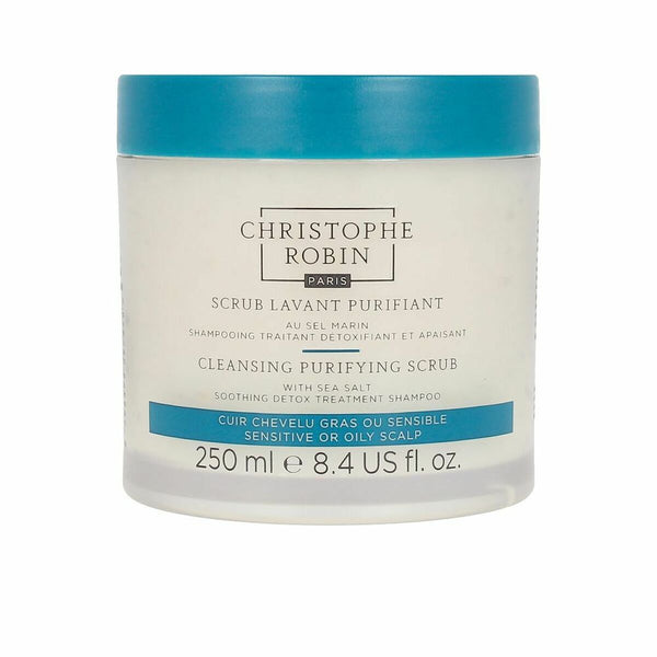 Hår Exfoliant Christophe Robin Purifying 250 ml | Grundlig Rengöring för Fett och Känsligt Hår