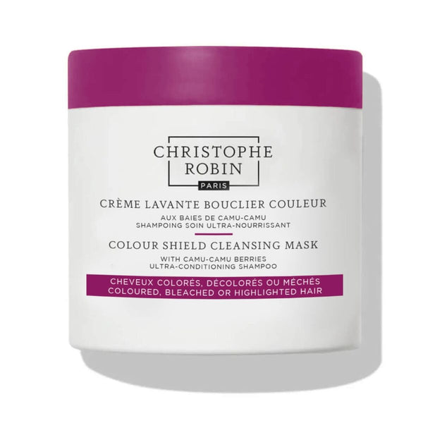 Hårmask Christophe Robin Colour Shield Rengöringsmask (250 ml) | Skydda Din Färg och Ge Näring åt Ditt Hår
