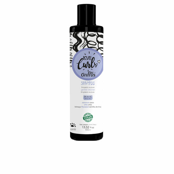 Restorative Shampoo Griffus LOVE CURLS 400 ml | Vegansk och Parabenerfri Hårvård för Vackra Lockar