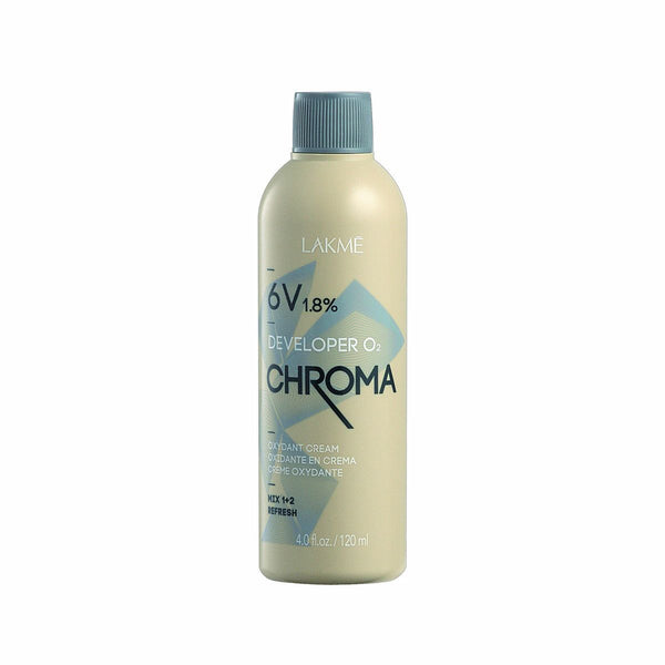 Hår Oxidator Lakmé Chroma Color 6 vol 1,8 % 120 ml | Premium Hårfärgsutvecklare för Fantastiska Resultat