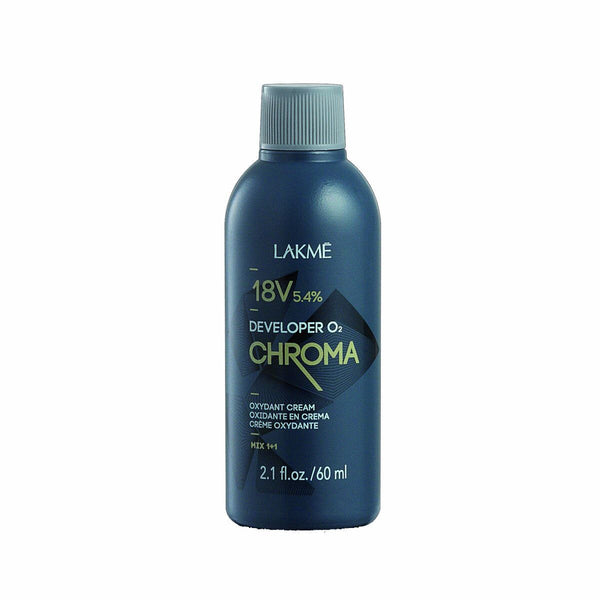 Hår Oxidizer Lakmé Chroma Färg 18 vol 5,4 % 60 ml | Förbättra din färg med professionella resultat