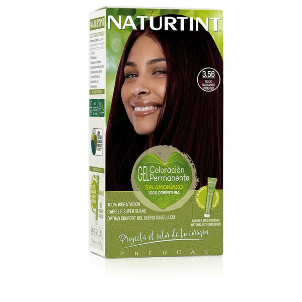 Permanent Färg Naturtint Naturtint 3.56 rojo radiante intenso Ammonia-free (170 ml) | Livlig Färg med Ammoniafri Formel