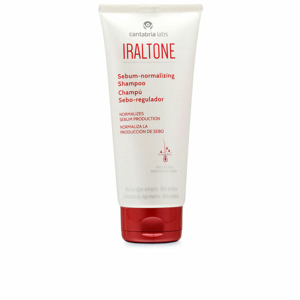 Sebum-Reglerande Schampo Iraltone 200 ml | Effektiv Fukt och Oljehantering för Friskt Hår