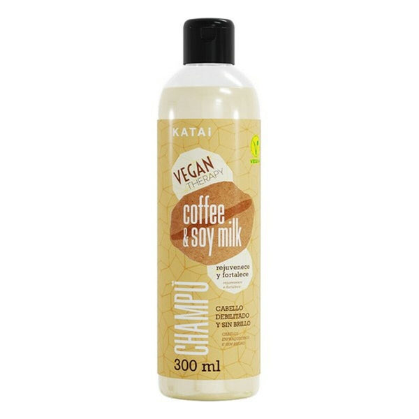 Schampo Kaffe & Sojamjölk Latte Katai (300 ml) | Veganskt Schampo för Skadat Hår