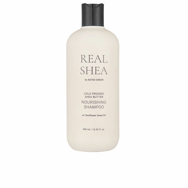 Shampoo Rated Green Real Shea Sheasmör 400 ml | Närande Gelshampoo för Torrt Hår