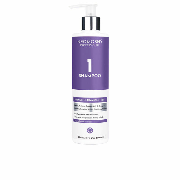 Colour Neutralising Shampoo Neomoshy Blonde Ultraviolet Ω9 (300 ml) | Effektiv Färgneutralisering för Blont Hår